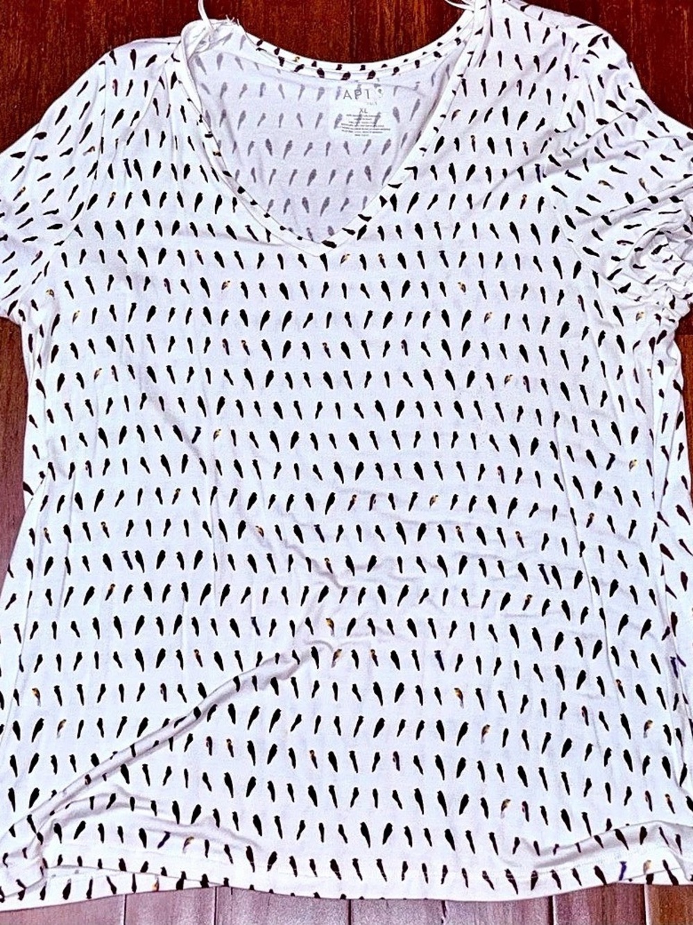 Apt 9 Abstract Print Short Sleeve Top Size XL